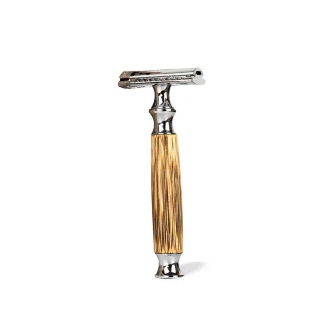 Light Bamboo Thick Handle_Bamboo + Stainless steel safety razors